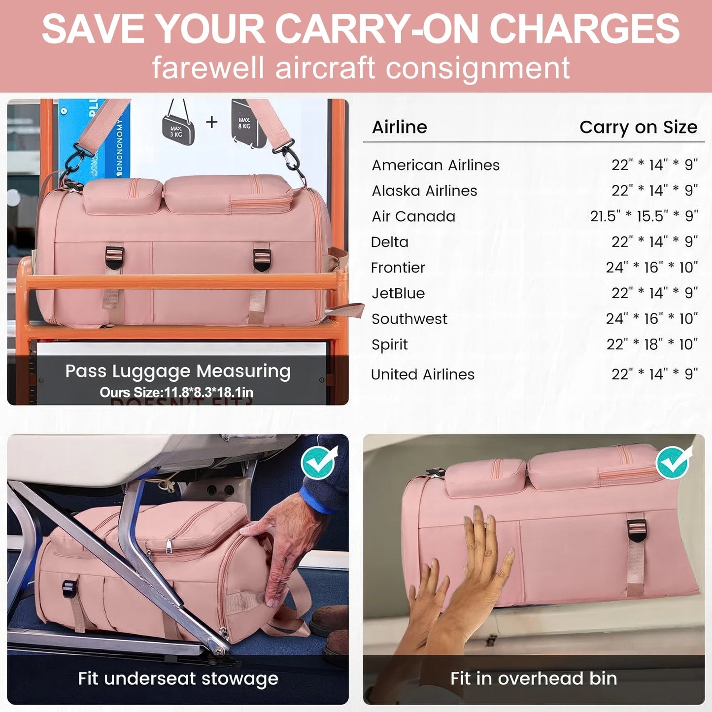 Duffle Bag Gym Bags Waterproof Sports Duffel Bags Travel Weekender Bag for Men Women Overnight Bag with Shoes Compartment