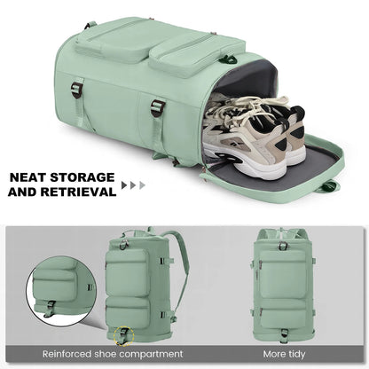 Duffle Bag Gym Bags Waterproof Sports Duffel Bags Travel Weekender Bag for Men Women Overnight Bag with Shoes Compartment