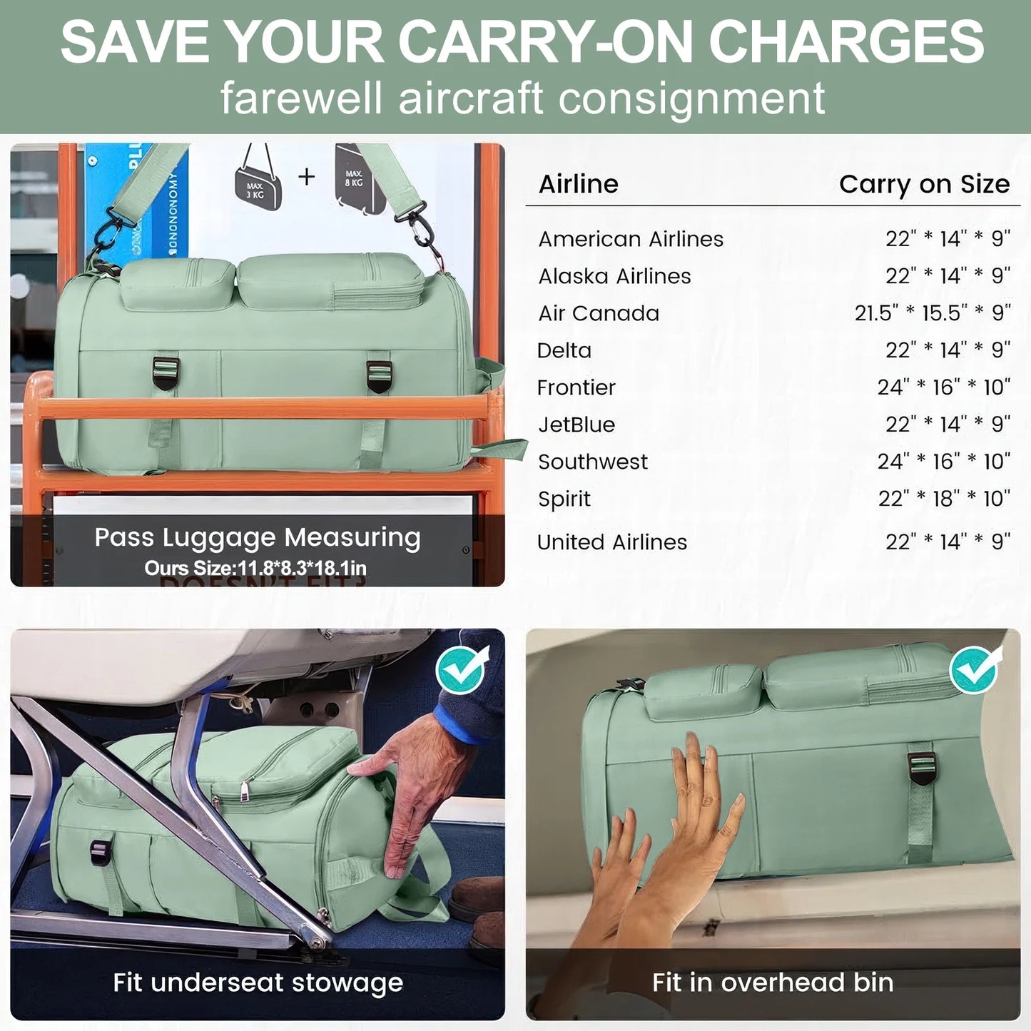 Duffle Bag Gym Bags Waterproof Sports Duffel Bags Travel Weekender Bag for Men Women Overnight Bag with Shoes Compartment