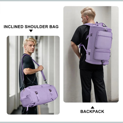 Duffle Bag Gym Bags Waterproof Sports Duffel Bags Travel Weekender Bag for Men Women Overnight Bag with Shoes Compartment