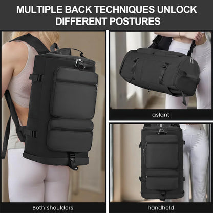 Duffle Bag Gym Bags Waterproof Sports Duffel Bags Travel Weekender Bag for Men Women Overnight Bag with Shoes Compartment