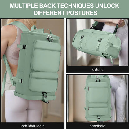 Duffle Bag Gym Bags Waterproof Sports Duffel Bags Travel Weekender Bag for Men Women Overnight Bag with Shoes Compartment