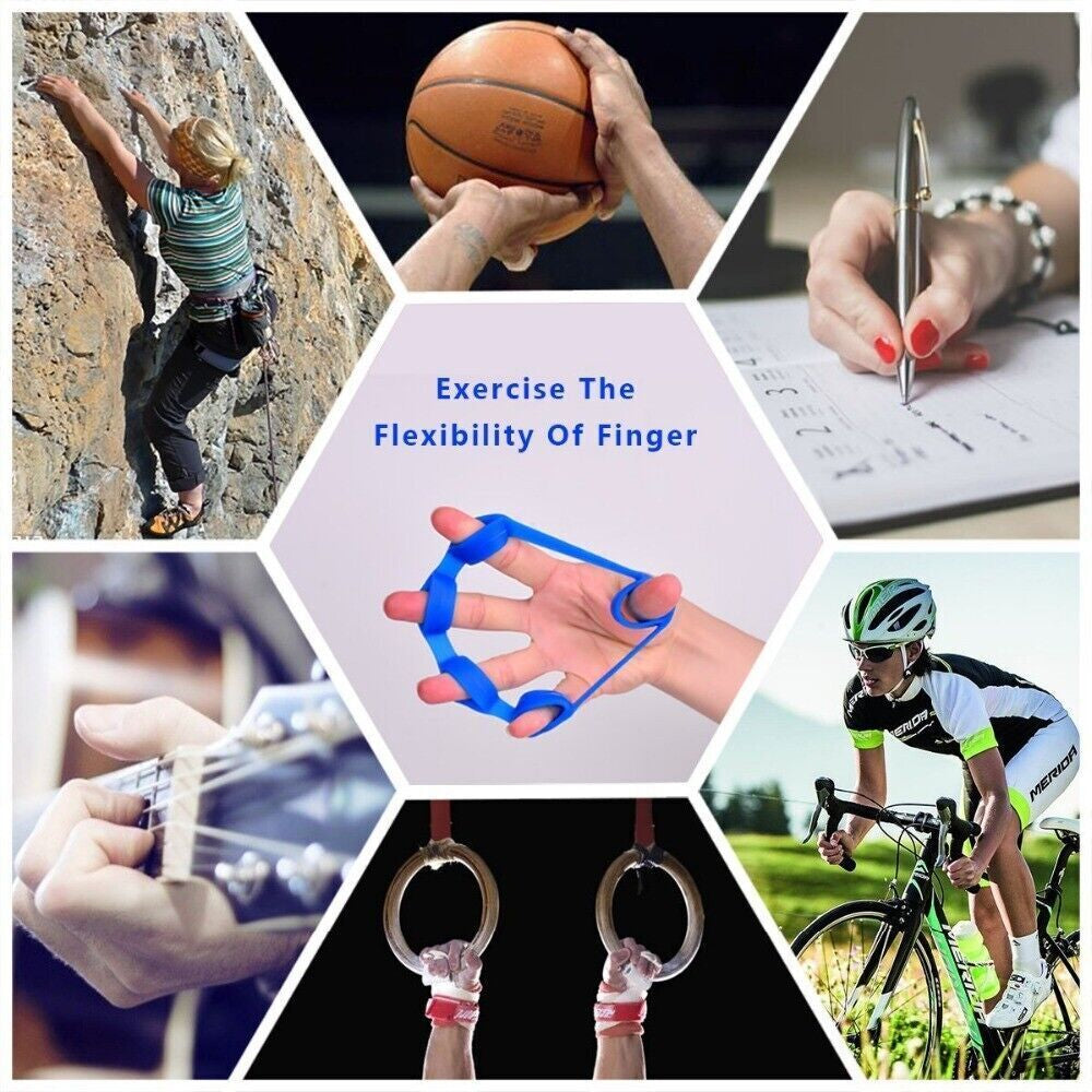 Finger Exerciser Hand Strengthener Wrist Forearm Grip Trainer Resistance Band